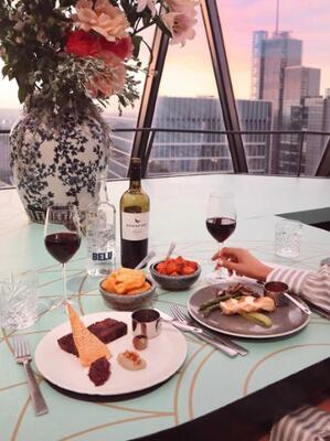 Helix restaurant at the gherkin